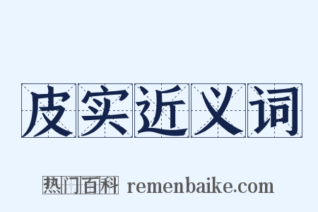 皮实近义词是什么意思的图片